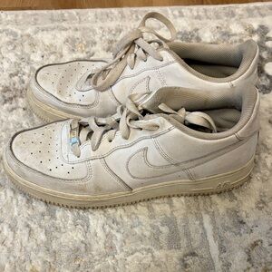 Nike Beige Air Force 1 Sneakers